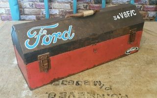 Large Vintage Williams Snap On Barn Toolbox,  Hot Rat Rod,  Lowbrow,  Ford Script