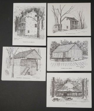 Pennsylvania Artist Robert Morrow Waynesboro & Other Cards Blank Pack Of 10 (r)