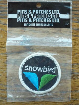 Vintage Snowbird Skiing Ski Resort Embroidered Patch Old Stock Utah Ut