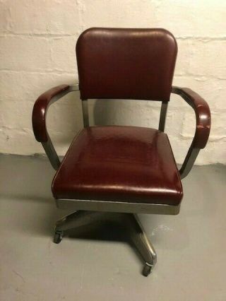 Vintage Steel Swivel Office Chair