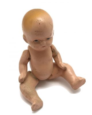 Vintage Bisque Jointed Baby Doll Made In Occupied Japan Small 3 "