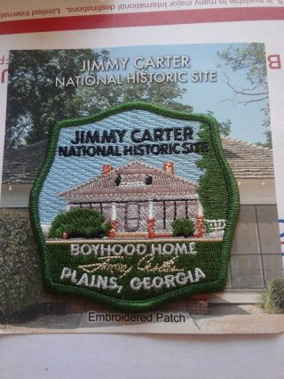 Jimmy Carter National Historic Site Embroidered Patch Georgia Travel