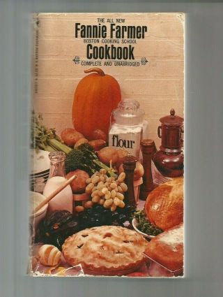 The All Fannie Farmer Cookbook Tenth Edition Vintage