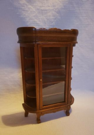 Dollhouse Miniature 1:12 Vintage Display Cabinet
