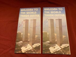 2 World Trade Center York City Twin Towers Souvenir Brochures 1979 Vintage