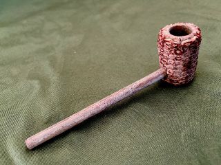 Vintage Wood Corncob Corn Cob Smoking Pipe Handmade