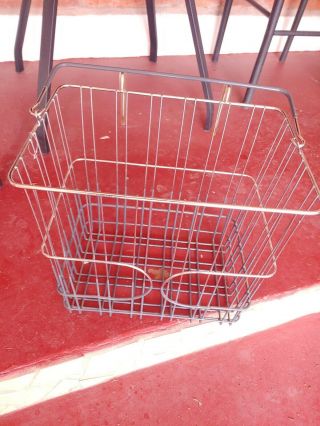 True Vintage Bicycle Metal Wire Basket - Front