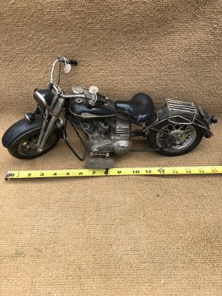 Vintage Style Tin/metal Motorcycle Display - Model