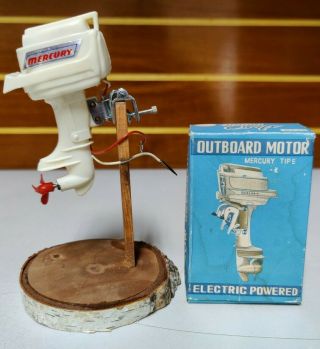 Vintage 1960s Union Craft Plastic Battery Operated Mercury Toy Outboard Motor 2