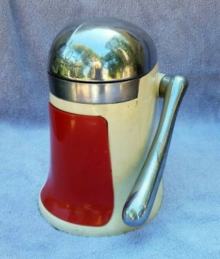 Vintage Rival Juice - O - Mat Tilt Top Juicer All Parts Great 1940 