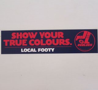 Vintage Redlegs Norwood Football Club Sanfl True Colours Promo Bumper Sticker