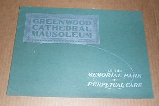 Vintage 1930s Greenwood Memorial Park Cemetery San Diego Calif Brochure History