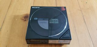 Vintage Sony D - 50 Compact Disc Player With Adapter Dock Ac - D50,  Powers On,