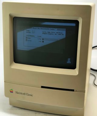 Vintage 1991 Apple Macintosh Classic M0420 Computer Bundle Mv1984