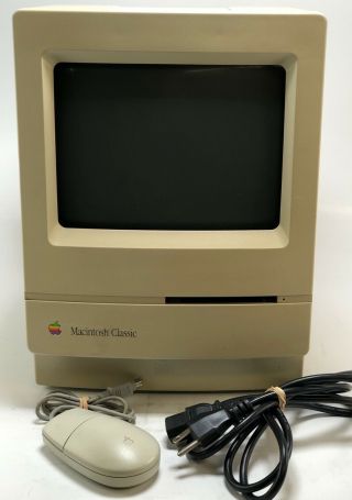 Vintage 1991 Apple Macintosh Classic M0420 Computer bundle MV1984 3