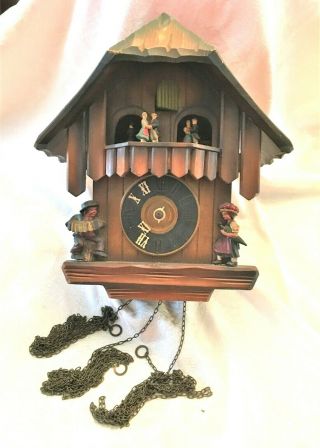Vintage Musical Chalet Cuckoo Clock - Germany -