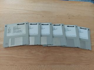 Microsoft Windows 3.  1 Operating System Vintage Software - 3.  5 " Diskettes