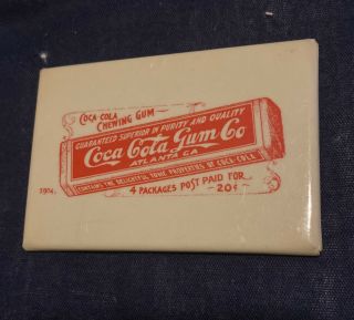 Vintage Coca - Cola Chewing Gum Co Pocket Mirror