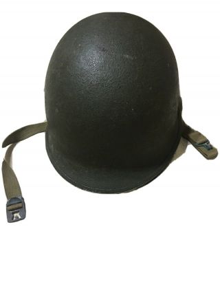 Vintage Vietnam War Era Us Army Steel Helmet With Liner