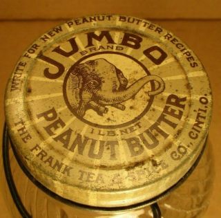 Vintage Jumbo Peanut Butter Jar Lid (only)
