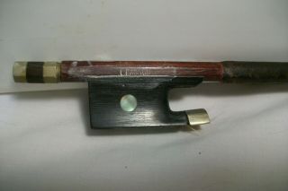 Vintage " L.  Bausch " Violin Bow - - - Needs To Be Restrung
