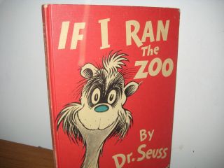 Dr.  Seuss/ If I Ran The Zoo / Hardback/ Vintage / 1950/