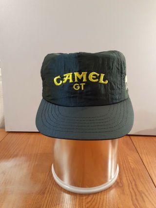 Vintage Camel Gt Grand Prix Snapback Hat Blue 1990 