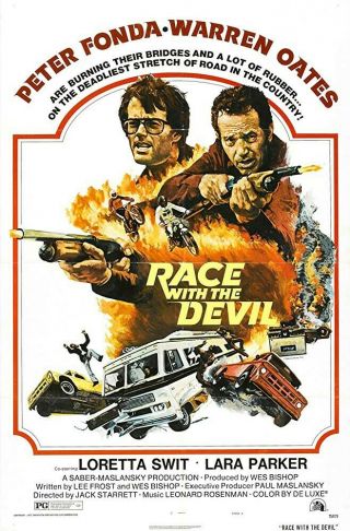 " Race With The Devil " 35mm Movie Trailer Film " Vintage " (1975) Peter Fonda