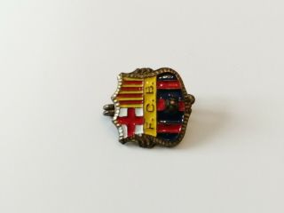 Fc.  Barcelona Vintage Football Club Enameled Pin Badge Abzeichen