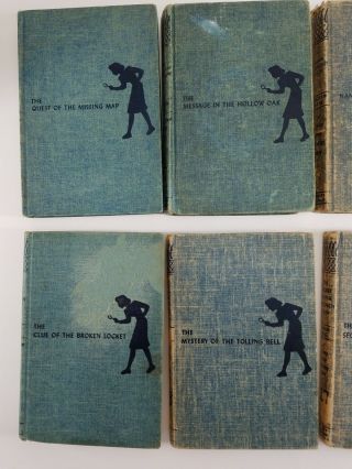 8 Vintage Nancy Drew Books 1930 ' s and 1940 ' s 2