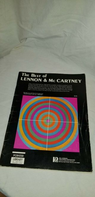 The Best Of Lennon And Mccartney Songbook Sheet Music Vintage Organ Guitar Piano