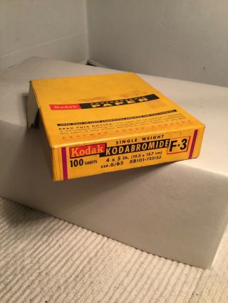 Vintage Kodak 100 Photographic Paper 4x5 "