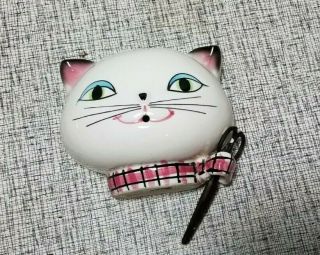 Vintage Holt Howard 1958 Kitty Cat String Holder Wall Pocket With Scissors