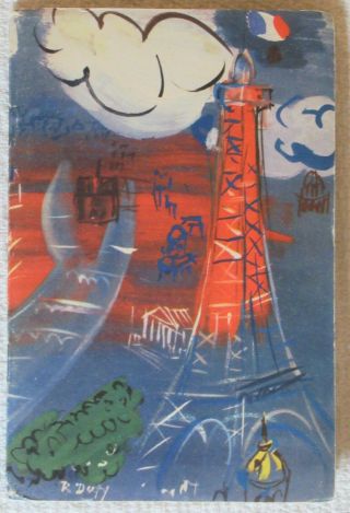 Paris Where What When How Vintage Booklet Therese Bonney,  Raoul Dufy Art 1953 Pb