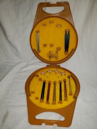 Vintage Boye Needlemaster Knitting Kit With Carring Case 1960’s Incomplete 220