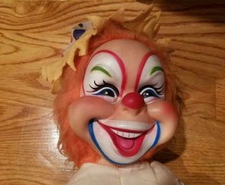 Vintage Rushton Clown Doll 22 " 1950 