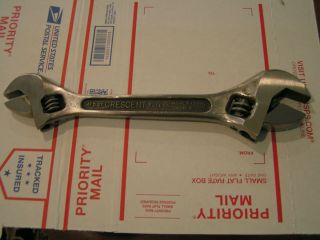 Vintage Crescent Tool Co.  Jamestown N.  Y.  Double Adjustable Wrench 8 - 10 Inch