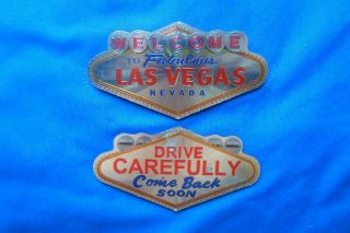 Las Vegas Souvenir Refrigerator 2 Sided Fridge Magnet Color Neon Strip Sign