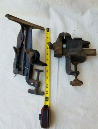 2 Bench Vise - One For Sheet Metal Vintage (pexto) Made In Usa