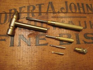 Vintage Hammer W/ Nesting Screwdrivers Gunsmith Jeweler Machinist