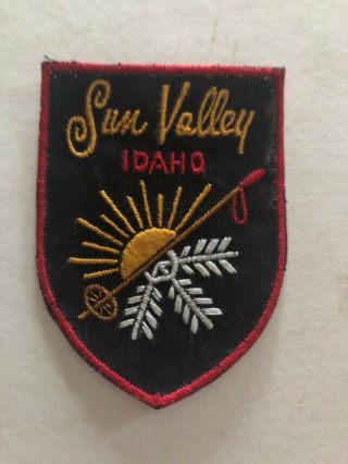 Vintage Patch Sun Valley Idaho Souvenir Patch