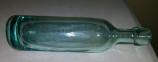 Vintage Blob Top Aqua Torpedo Bottle