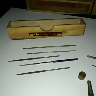 Vintage X - ACTO Tool Set.  Great selection of tools.  Wood Dovetailed Box 3