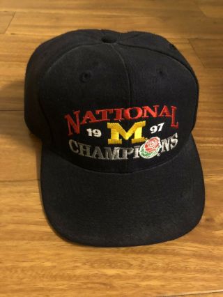 Vintage University Of Michigan Wolverines 1997 National Champions Hat