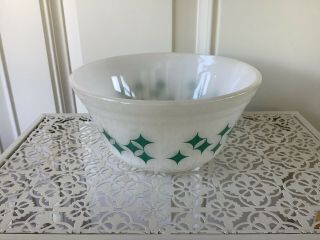 Vintage Federal Atomic Teal Star Bowl 6 Inches