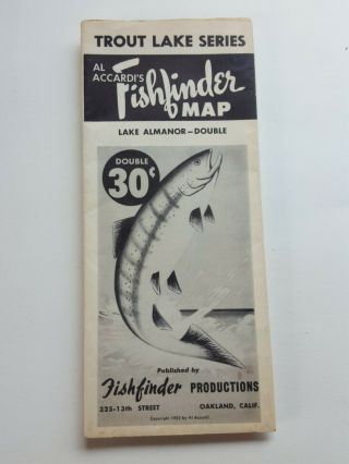 Vintage Fishfinder Map Al Accardi 