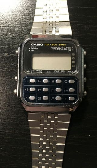 Vintage Casio CA - 901 Calculator Game Watch Alarm Chrono 2