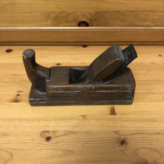 Vintage Wooden Hand Plane Horned Woodworking Tool