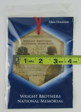 Wright Brothers National Memorial Glass Ornament (Design Masters,  2015) 3