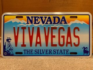 “viva Vegas” Las Vegas Novelty License Plate